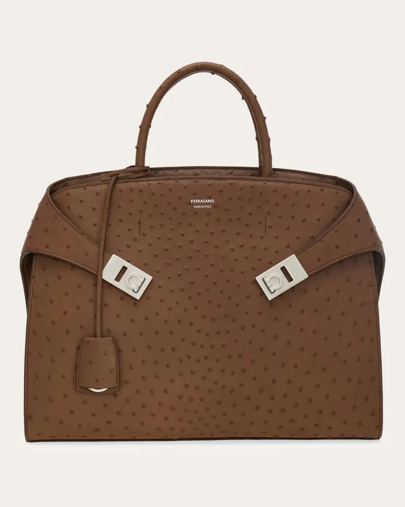 Ferragamo Herren Hug Aktentasche Braun Braun