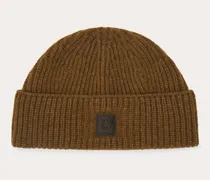 Herren Strick-Beanie Braun