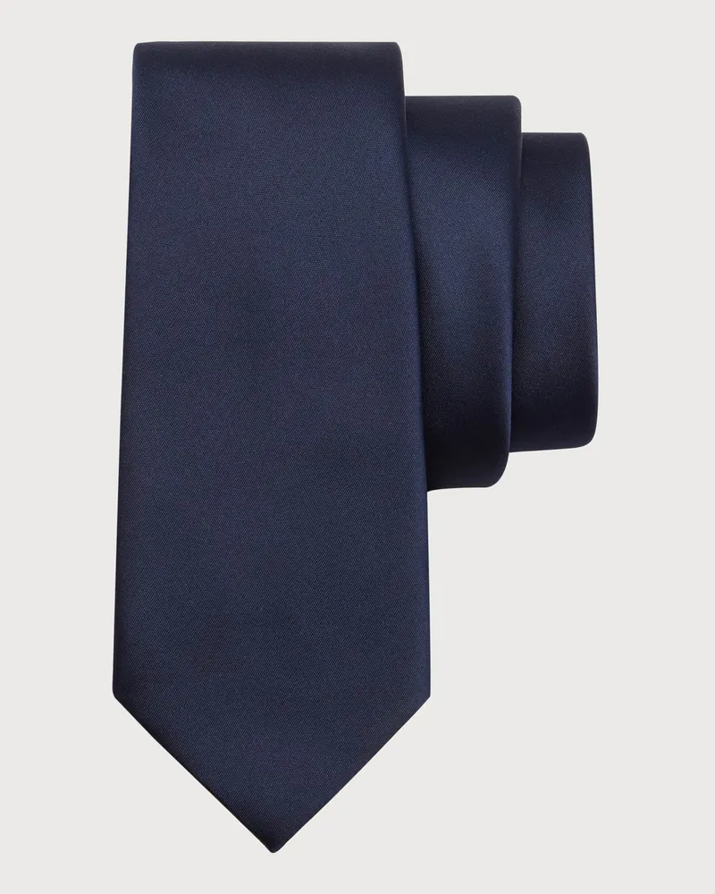 Ferragamo Herren Krawatte aus Seide Blau Blau