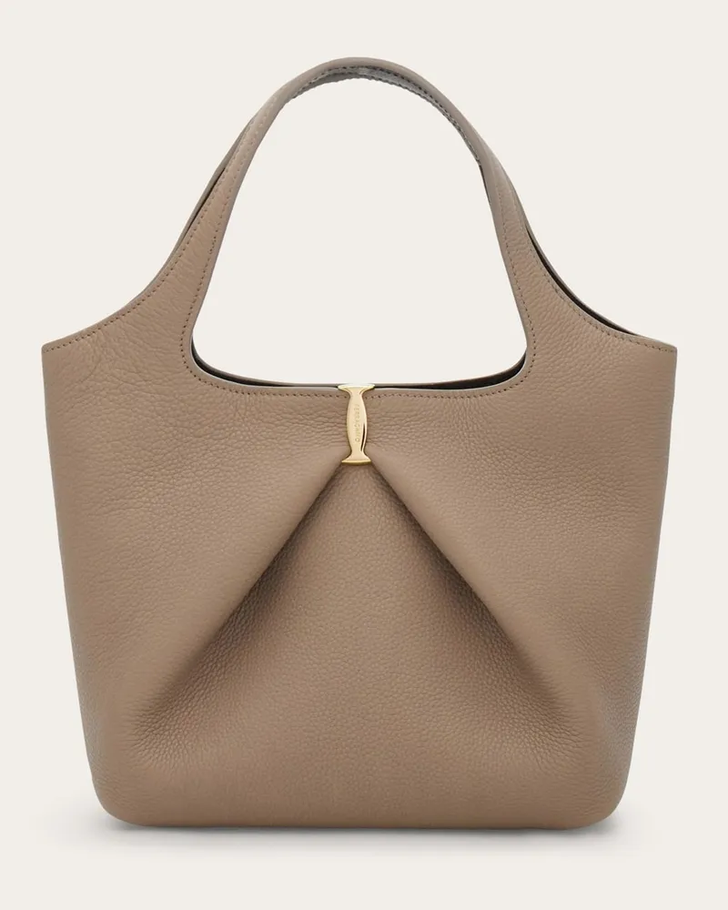 Ferragamo Damen Fiocco Totebag (S) Braun Braun