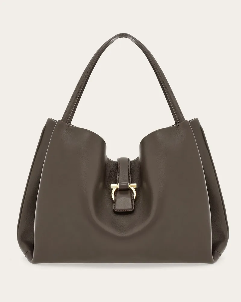 Ferragamo Damen Cabas (L) Grau Grau