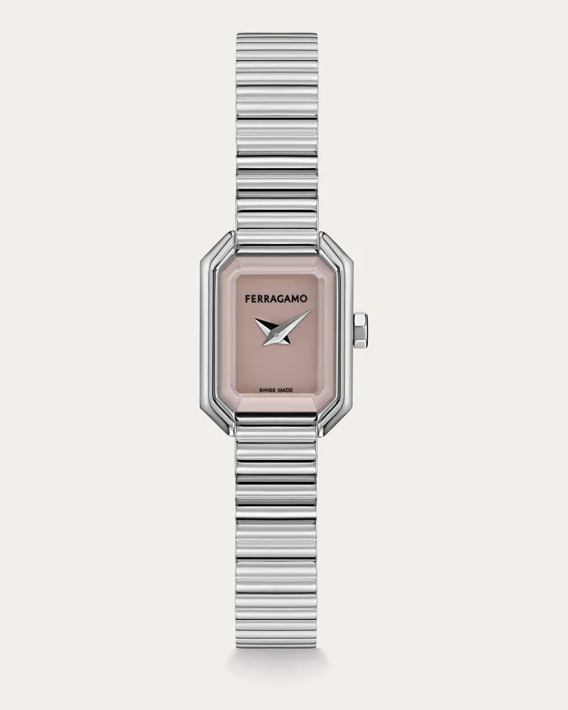 Ferragamo Damen Ferragamo Crystal Petite Uhr Rosa Rosa