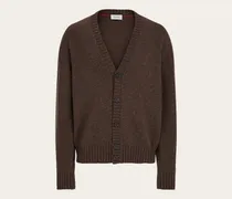 Herren Cardigan aus Kaschmir Braun