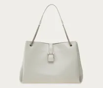 Damen Ferragamo Mia Totebag (L) Weiß