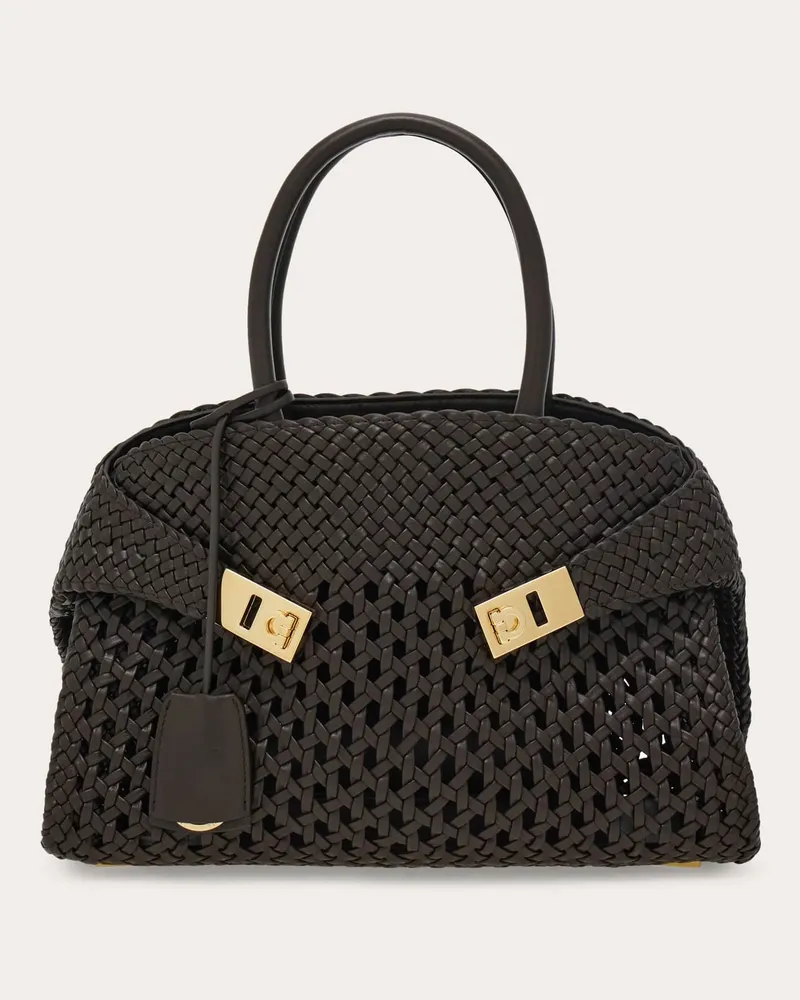 Ferragamo Damen Handtasche Hug (M) Braun Braun