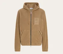 Herren Sweatshirt Ferragamo-Monogram Beige