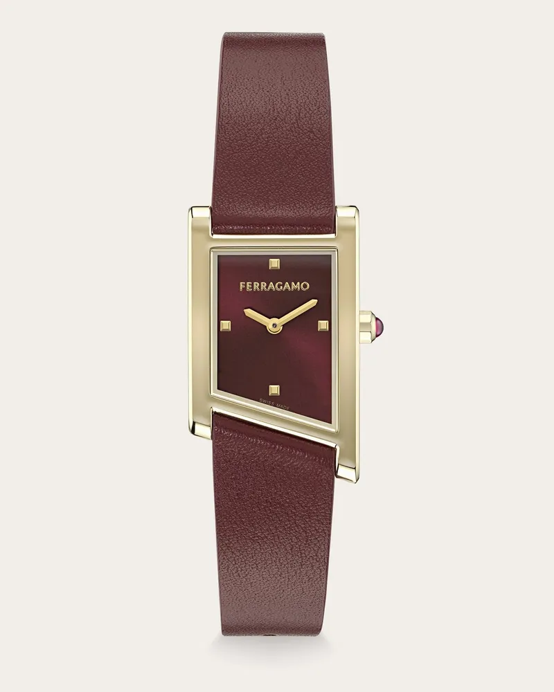 Ferragamo Damen Ferragamo Asymetrique Uhr Rot Rot