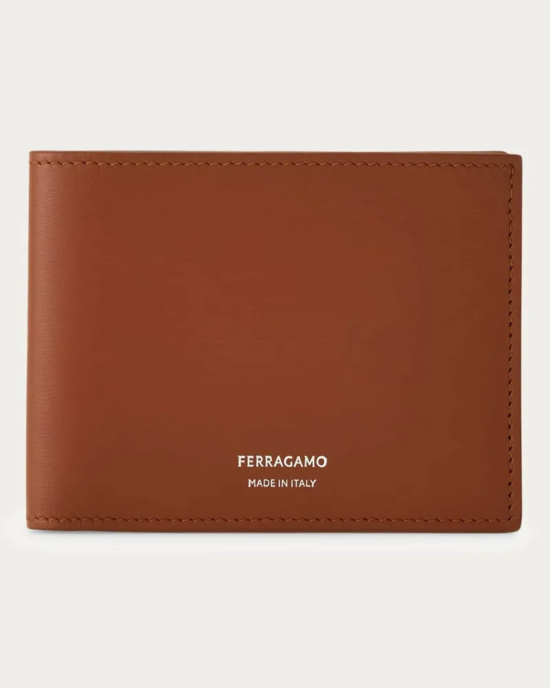 Ferragamo Herren Klassische Brieftasche Braun Braun