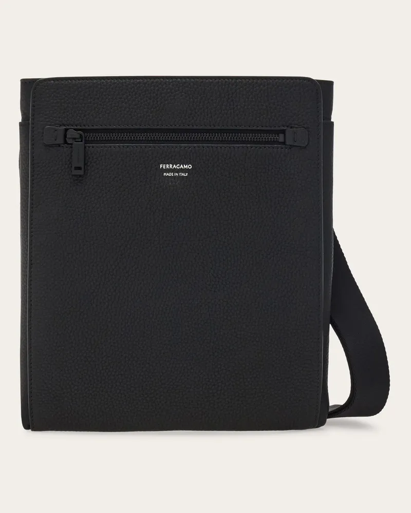 Ferragamo Herren Umhängetasche Schwarz Schwarz