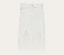 Damen 5-Pocket-Rock Weiß