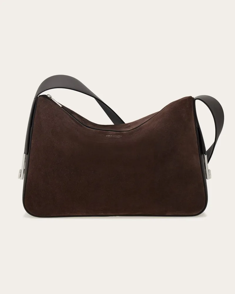 Ferragamo Herren Kuriertasche mit Gancini-Schnallen (M) Braun Braun