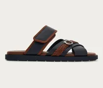 Herren Sandale mit Gancini-Ornament Blau Größe