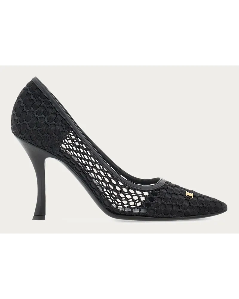 Ferragamo Pumps Vara Chain Schwarz