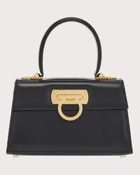 Ferragamo Iconic Top Handle Schwarz