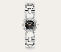 Damen Double Gancini Mini Uhr Silber