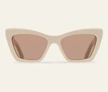 Damen Cat-Eye-Sonnenbrillen Colorless