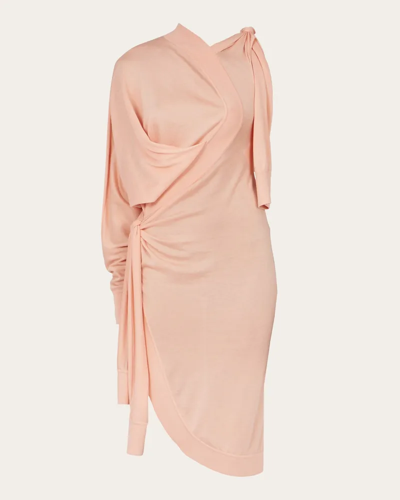 Ferragamo Damen Ärmelloses Strickkleid Rosa Rosa