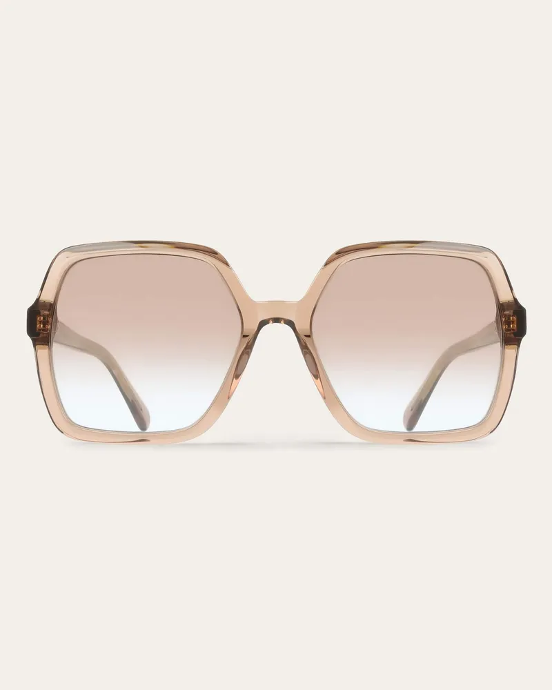 Ferragamo Damen Quadratische Sonnenbrillen Braun Braun