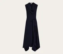 Damen Asymmetrisches Kleid Blau