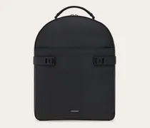 Herren Rucksack mit Hug-Schnallen Schwarz