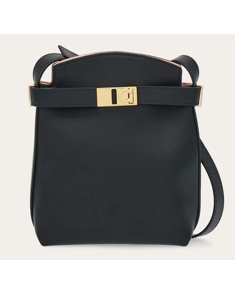 Ferragamo Damen Zweifarbiges Hug Smartphone-Etui Schwarz Schwarz