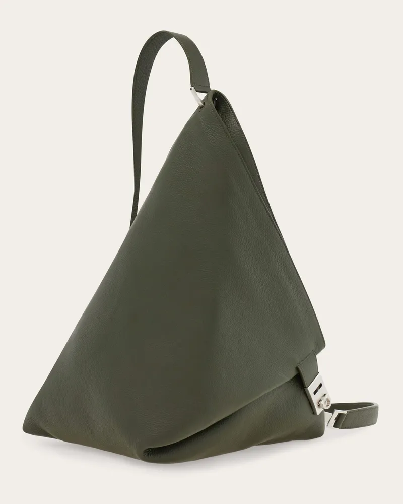 Ferragamo Herren Hug Einschulter-Rucksack mit Schnalle Grün Grün