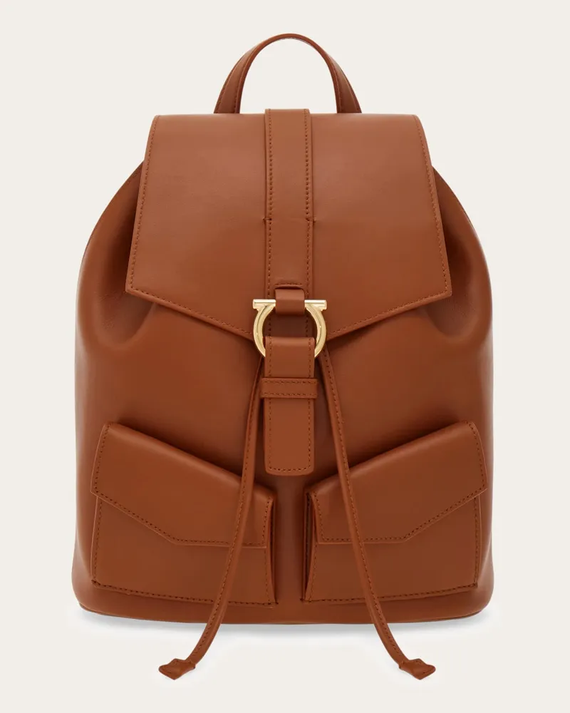 Ferragamo Damen Rucksack Braun Braun