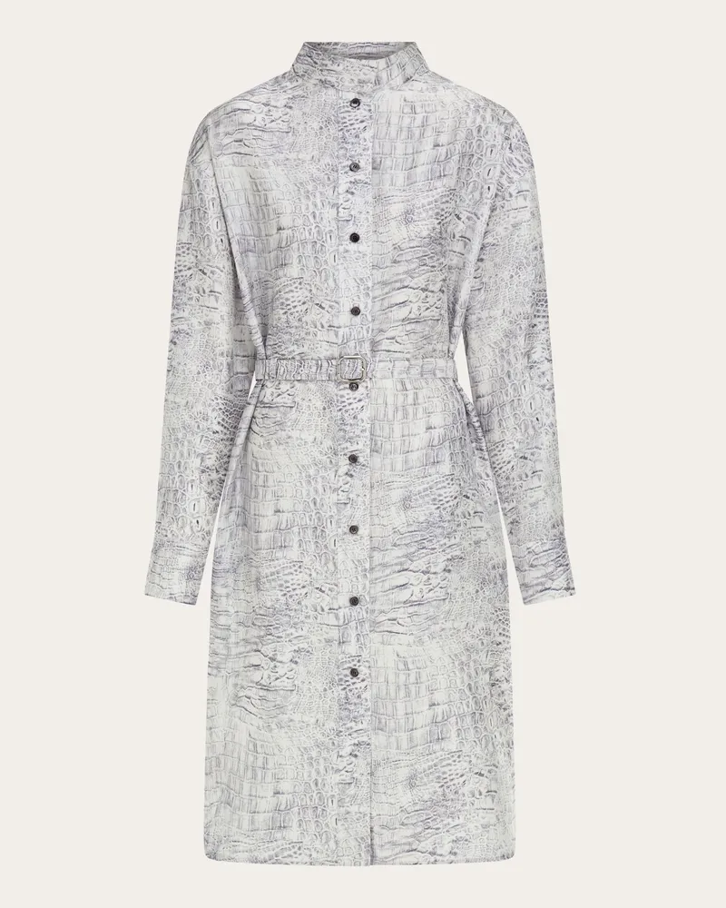 Ferragamo Damen Hemdkleid Grau Grau