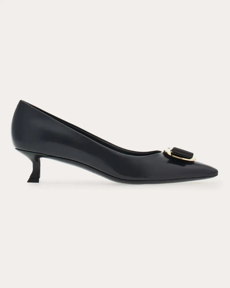Ferragamo Damen New Vara Plate Pumps Schwarz Größe Schwarz