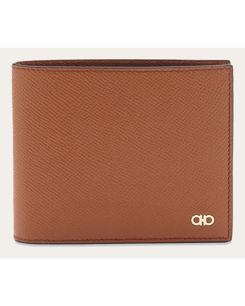 Ferragamo Herren Gancini Brieftasche Braun Braun