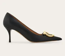 Damen Maxi Gancini Pumps Schwarz Größe