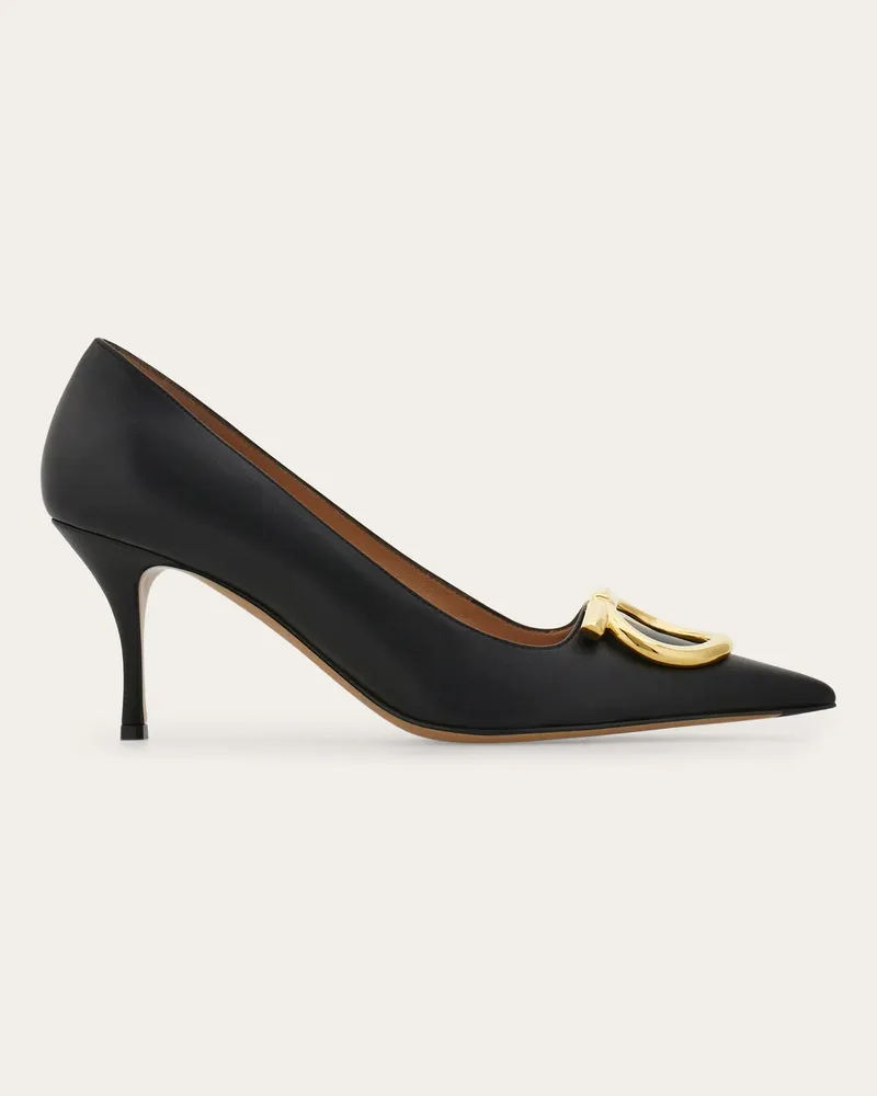 Ferragamo Damen Maxi Gancini Pumps Schwarz Größe Schwarz
