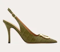 Damen Maxi Gancini Slingback Grün Größe