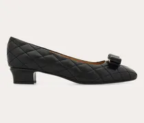 Damen Stepp-Pumps mit Vara-Schleife Schwarz Größe 5