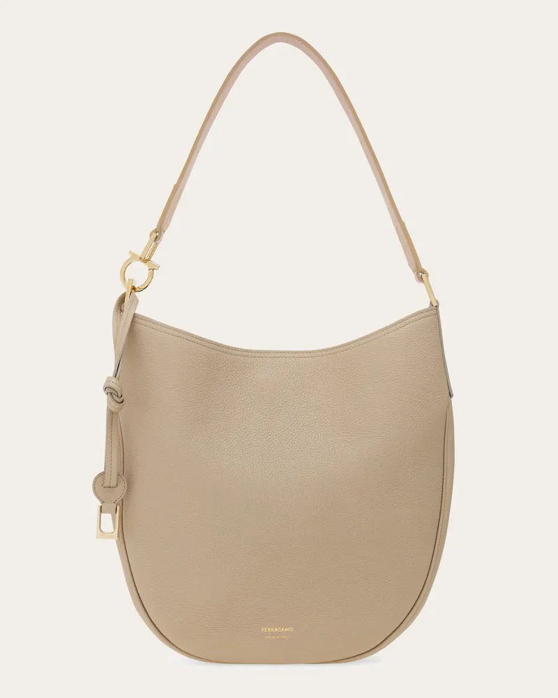 Ferragamo Damen Hobo-Tasche (M) Beige Beige