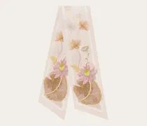 Damen Bandeau-Tuch mit Seerosen-Print Rosa