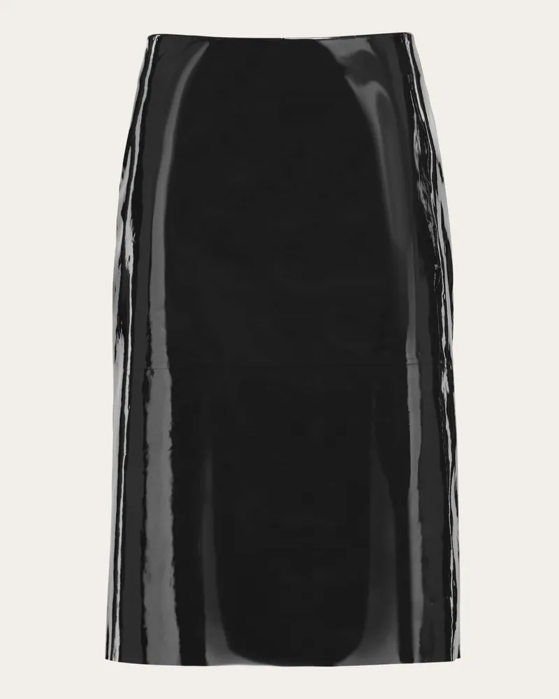 Ferragamo Damen Gerader Rock Schwarz Schwarz