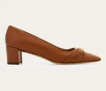 Damen Pumps mit Gancini-Ornament Braun Größe