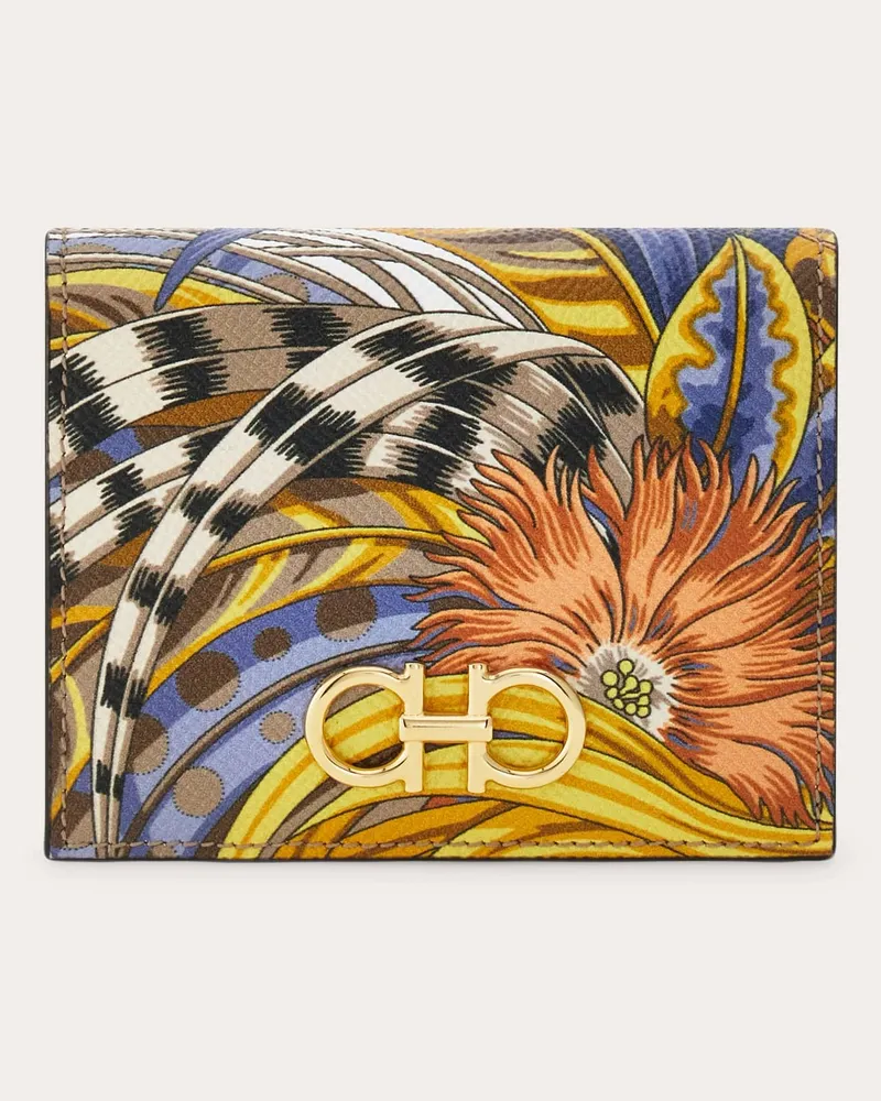 Ferragamo Damen Gancini Portemonnaie Mehrfarbig Mehrfarbig