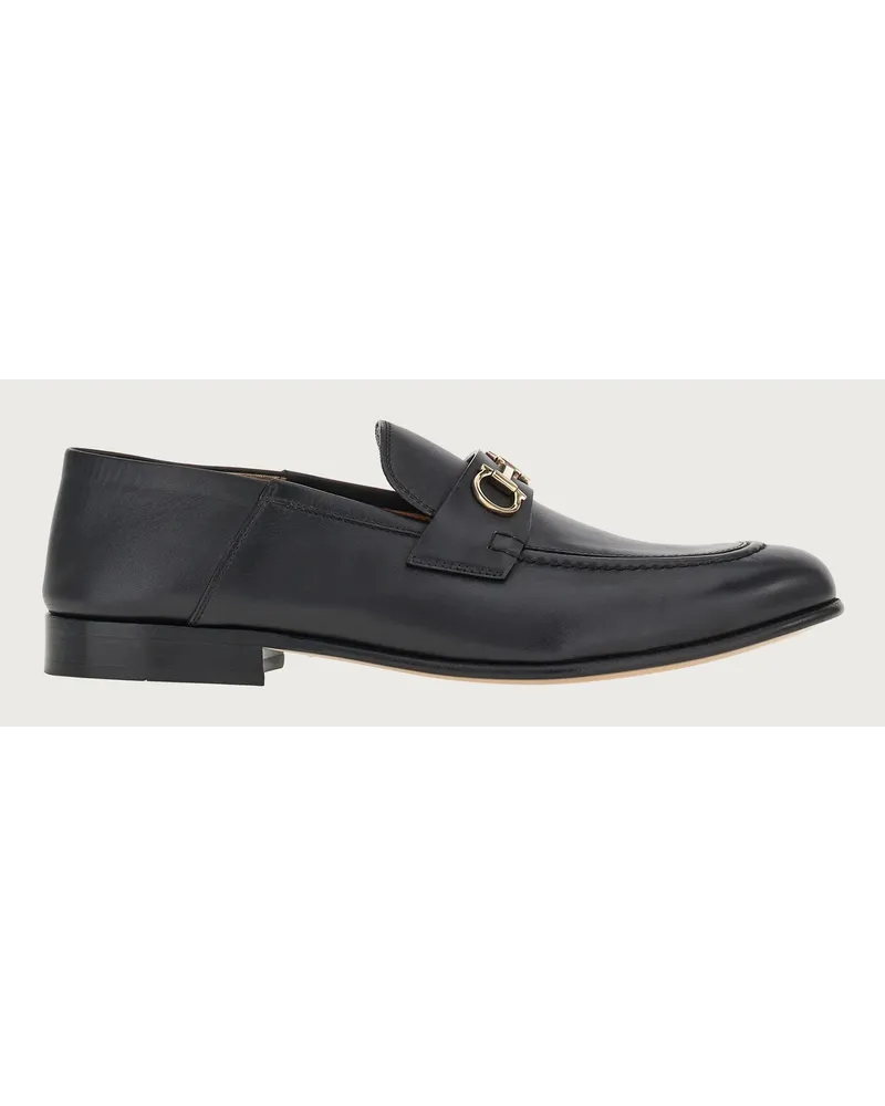 Ferragamo Damen Loafer Mule mit Gancini Schwarz Größe Schwarz