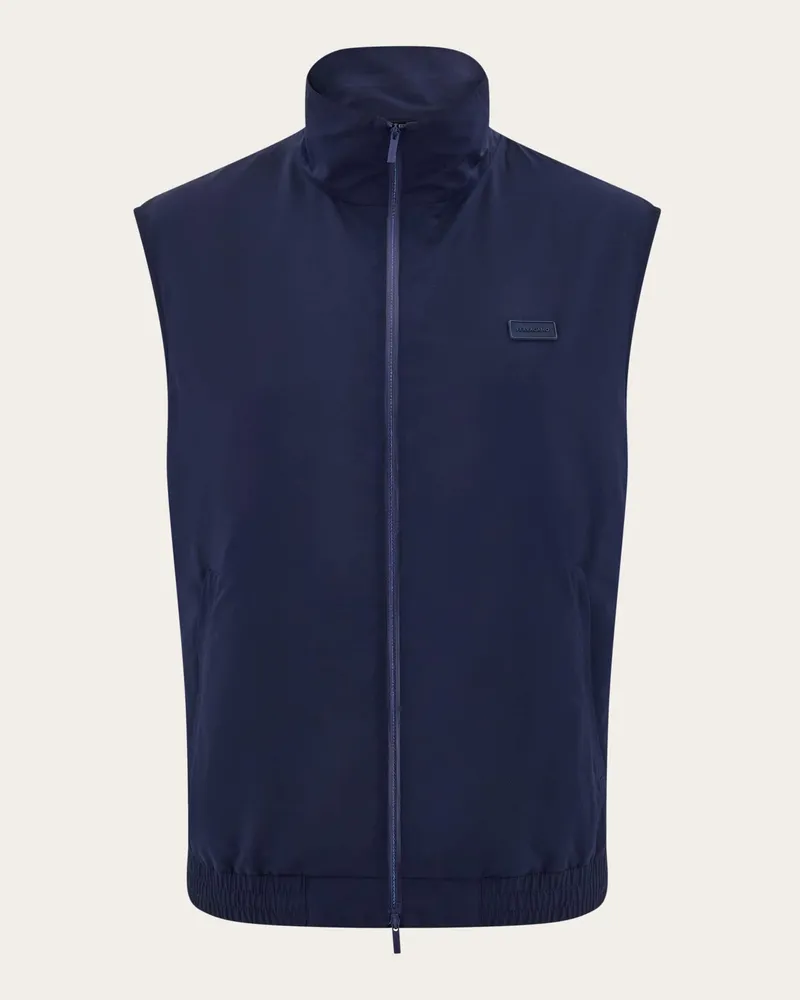 Ferragamo Herren Sportliche Weste Blau Blau