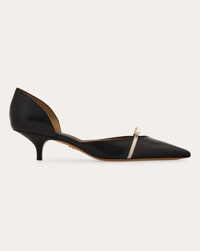 Ferragamo Damen Pump mit Minischleife Schwarz Größe 5 Schwarz