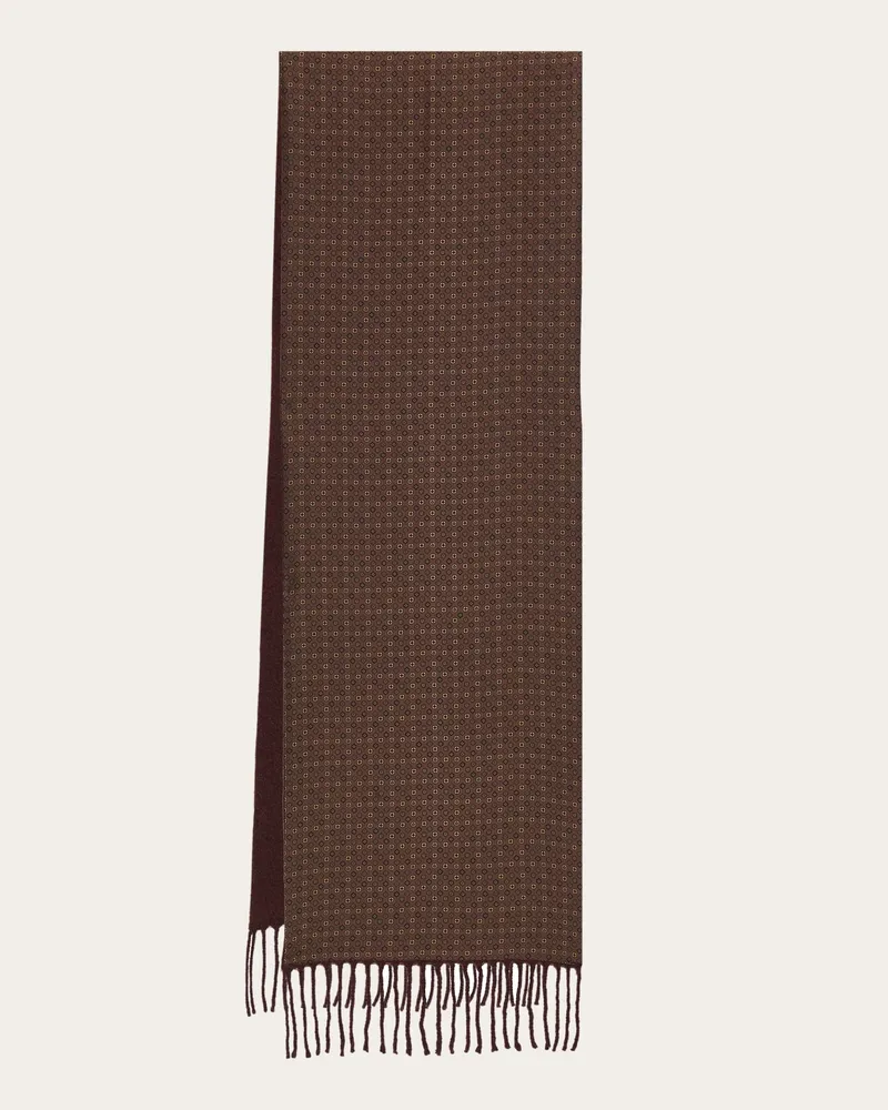 Ferragamo Herren Doubleface-Schal Braun Braun