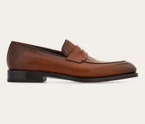 Herren Penny-Loafer in Tramezza-Machart Braun Größe