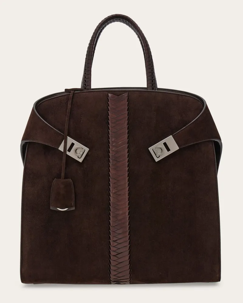 Ferragamo Herren Hug Totebag Braun Braun