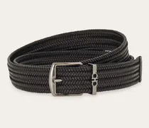 Herren Flechtgürtel Braun