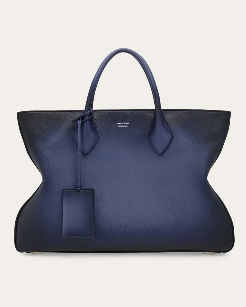 Ferragamo Herren Ferragamo Monogram Totebag Blau Blau