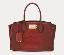 Damen New Ferragamo Studio Soft Bag (M) Braun