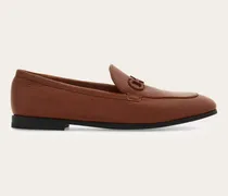 Damen Loafer in Mokassin-Machart mit Gancini Braun Größe 5