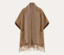 Damen Kaschmir-Cape Beige